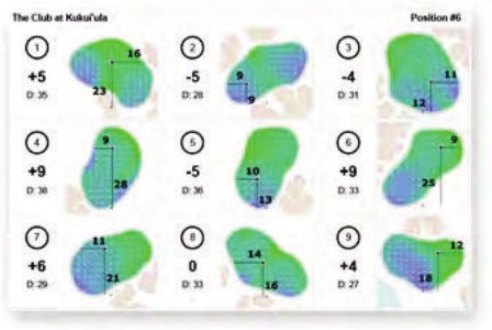 The Club at Kukuiula printed pin sheet