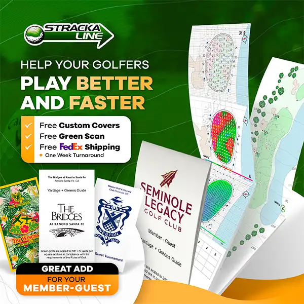 StrackaLine books and green maps for golf facilities